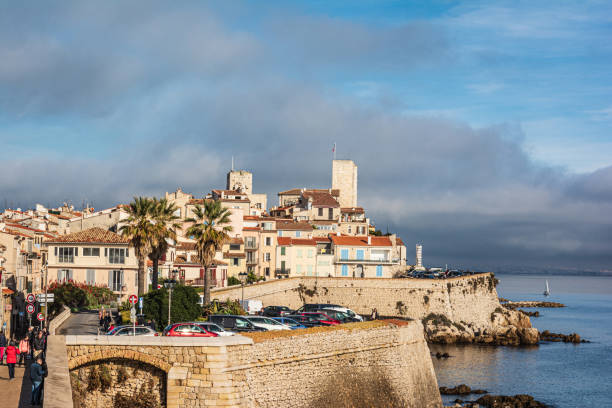 Antibes, the old town, French Riviera, France stock photo