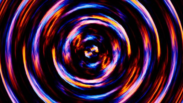 istock Red and Blue Colored Fire Energy Swirl Effect Background 1400621868