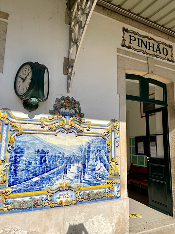 Tile pictures at the train station of Pinhão