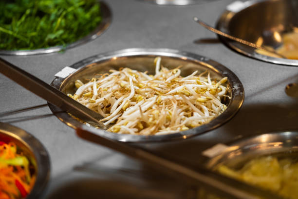 istock Food buffet in a restaurant close up 1400625766
