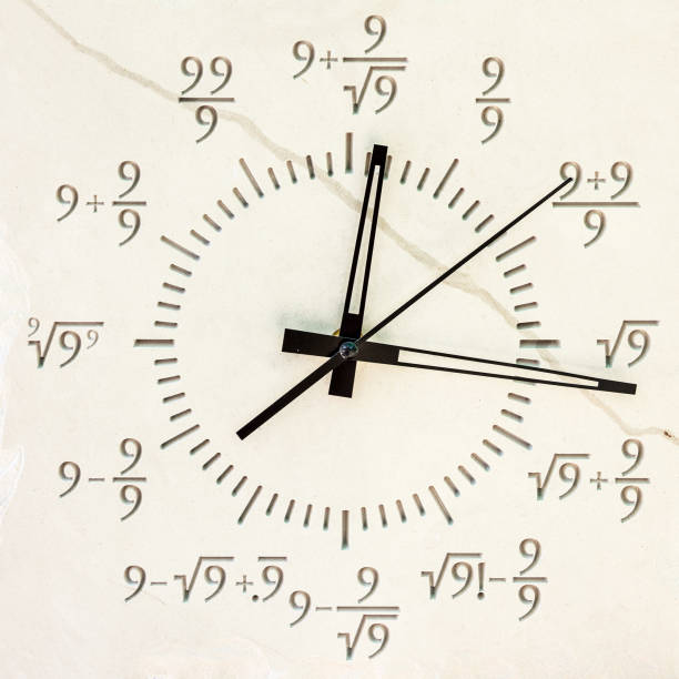 Clock white stone souvenir, Croatia