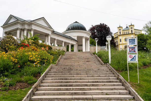 istock White Colonnade in the Park 1400633764