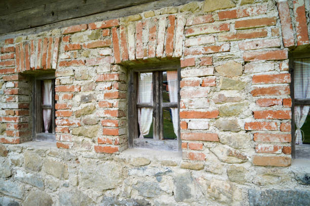 farm house in Bavaria with many details from the roof to wooden windows and doors