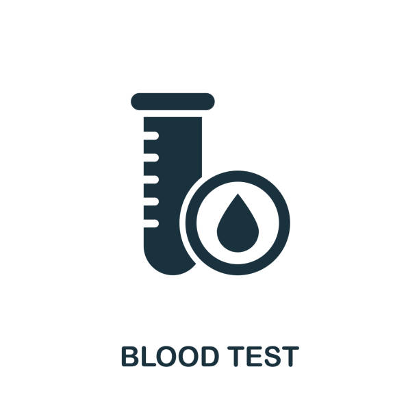 Blood Test icon. Simple illustration from medical equipment collection. Creative Blood Test icon for web design, templates, infographics and more Blood Test icon. Simple illustration from medical equipment collection. Creative Blood Test icon for web design, templates, infographics and more. coil tubing stock illustrations
