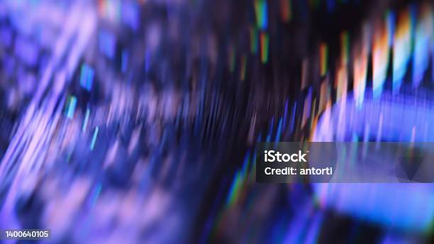 Defocused Spinning Colorful Lights Background Stock Photo - Download Image Now - Aura, Blue, Photographic Effects