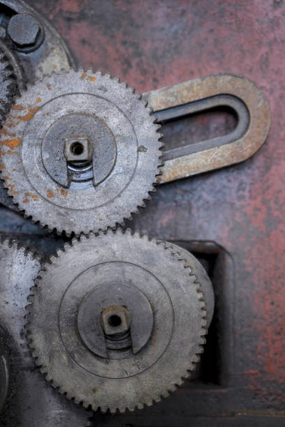 istock Gear machine at factory. 1400643128