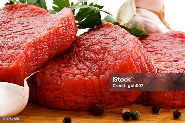 Fresh Raw Beef On Cutting Board Stock Photo - Download Image Now - Beef, Color Image, Cutting Board