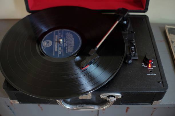 istock The Gramophone music player plays the phonograph record 1400648166