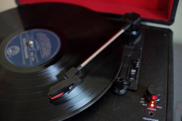 istock The Gramophone music player plays the phonograph record 1400648176