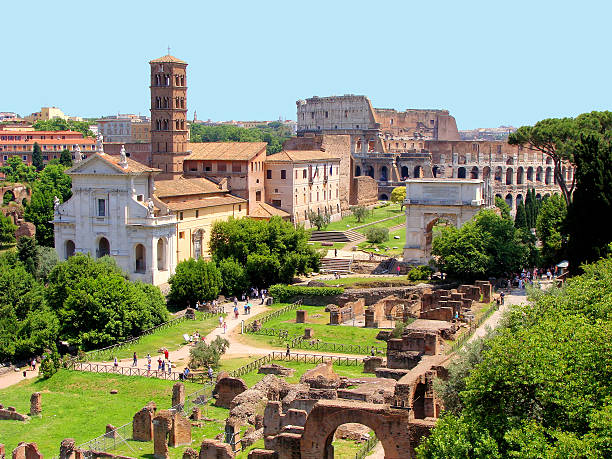 istock View over the Forum, Rome, Italy 140064835
