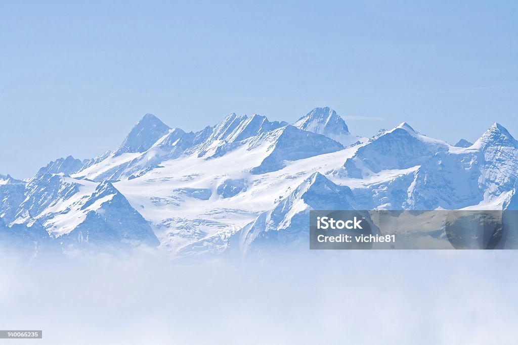 Montagna neve Pilatus Lucern - Foto stock royalty-free di Alpi