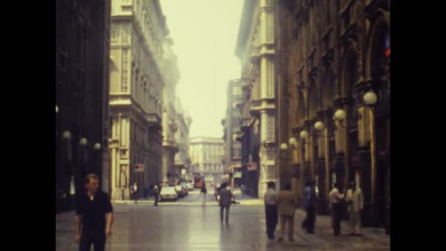 Milan 1975, Vittorio Emanuele Gallery in Milan