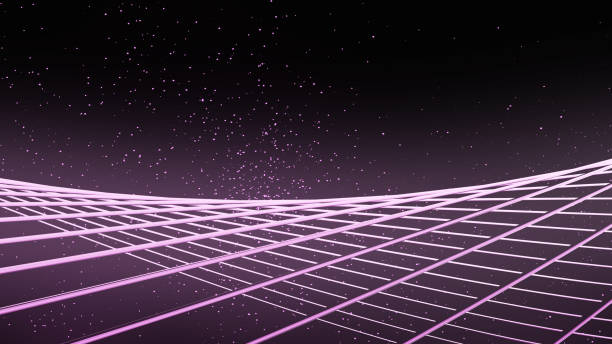 istock Abstract technology background Computer matrix Particle futuristic cyber background 3D rendering 1400652760