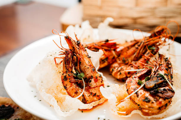 Gambas Al Ajillo High Resolution Stock Photo
