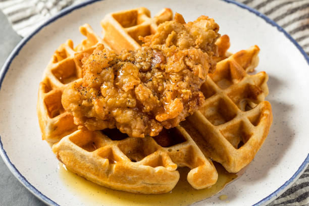 istock Homemade Chicken and Waffles 1400656170