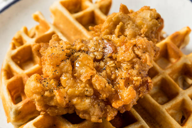 istock Homemade Chicken and Waffles 1400656175