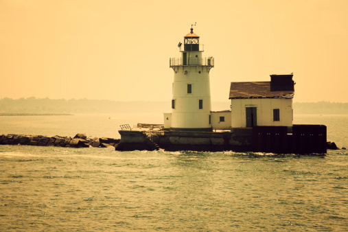 Cleveland lighthouse seen from Lake Erie.