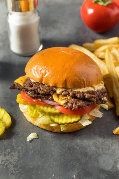 istock Homemade Cheese Smash Burger 1400656320