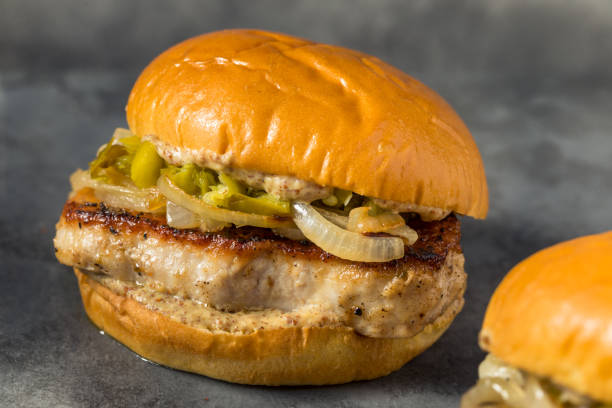 istock Homemade Chicago Style Pork Chop Sandwich 1400656542
