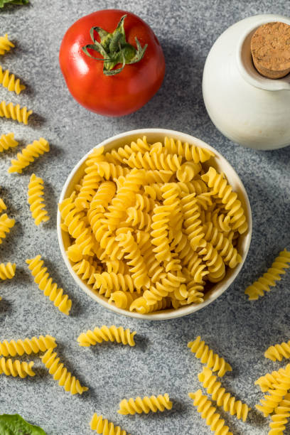 istock Homemade Organic Dry Fusilli Pasta 1400656596