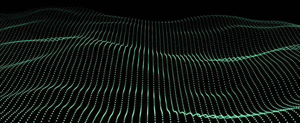istock Abstract technology background Computer matrix Particle futuristic cyber background 3D rendering 1400657469