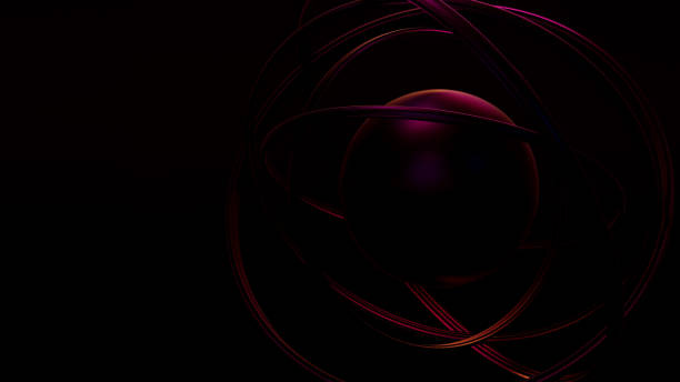 istock Abstract Circular Shapes Three Dimensional BluePurple Iillustration Background Wallpaper 3D Illustration 1400657628