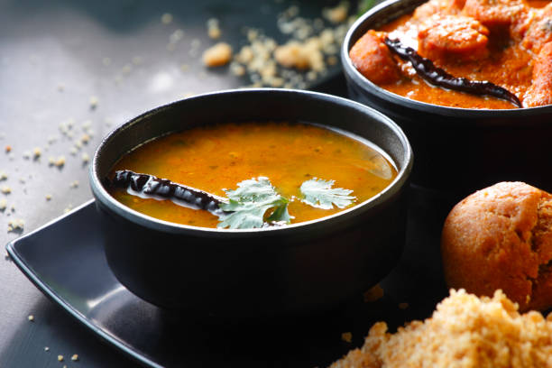 istock Rajasthani Dish Cusine Meal called Dal Baati Churma 1400659148