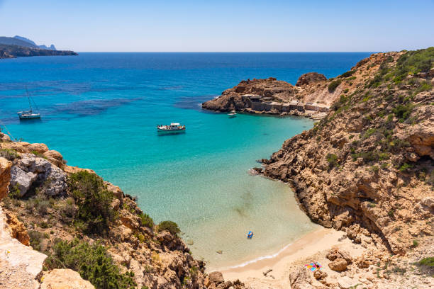istock Cala Tarida, Platja des Pujolets, Beach, Cove, Ibiza, Spain 1400660338