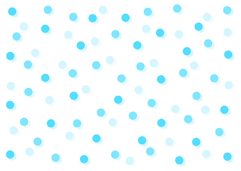 Background with light blue dotted texture. Polka dot pattern template.
