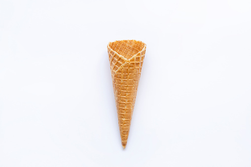 Ice Cream Cone on white background