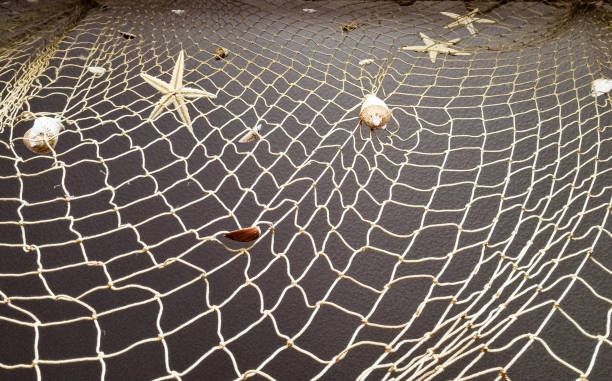 Fishing net , curtain , maritime decoration