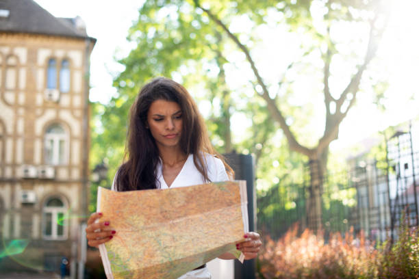 istock Young woman exploring the city 1400687686