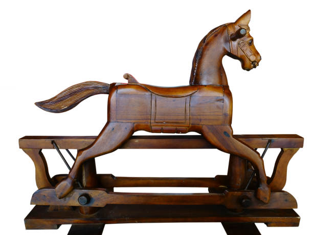 istock Rocking horse wooden antique 1400688918
