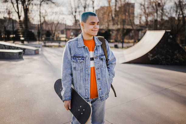 istock Young man in skating park 1400691489