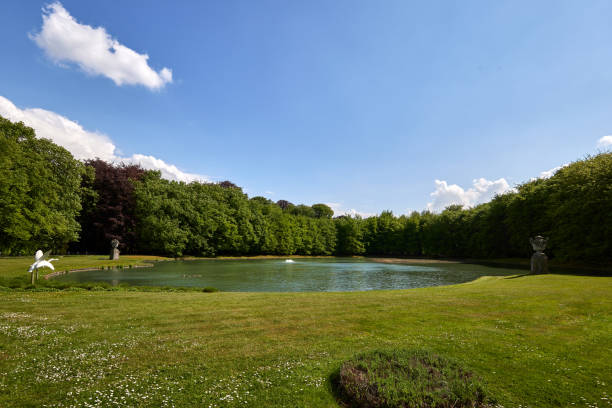 Pond and trees in Provincial Domain Rivierenhof