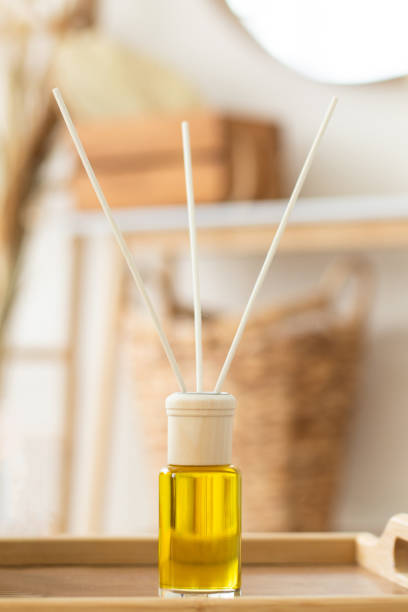 istock Composition with aroma diffuser in the living room. Selective focus. The concept of comfortable living 1400701829