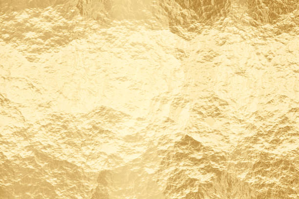 istock Gold metal background. Brushed metallic texture. 3d rendering 1400710299