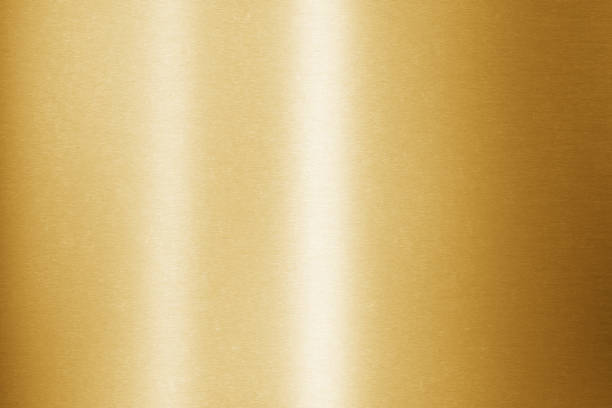 istock Gold metal background. Brushed metallic texture. 3d rendering 1400710890