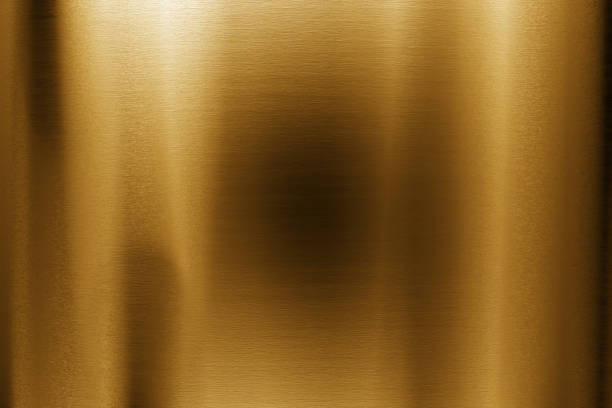 istock Gold metal background. Brushed metallic texture. 3d rendering 1400710899