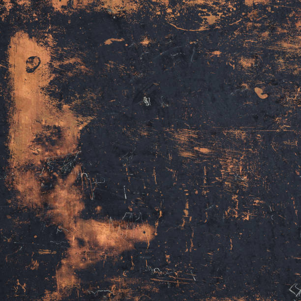 istock Grunge iron plate. Industrial metal background. 3d rendering 1400711860