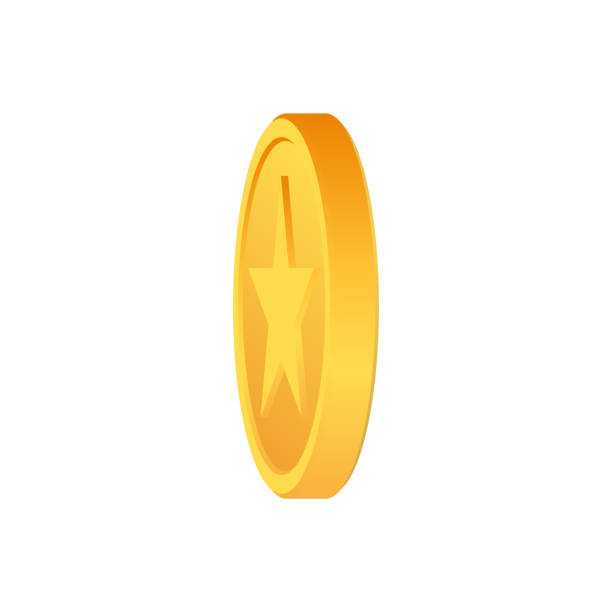istock Golden money. Rotating gold coin. 1400712763