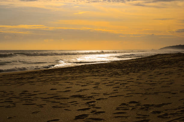 istock Orange and golden sunset sky calmness tranquil relaxing sunlight summer mood. 1400712805