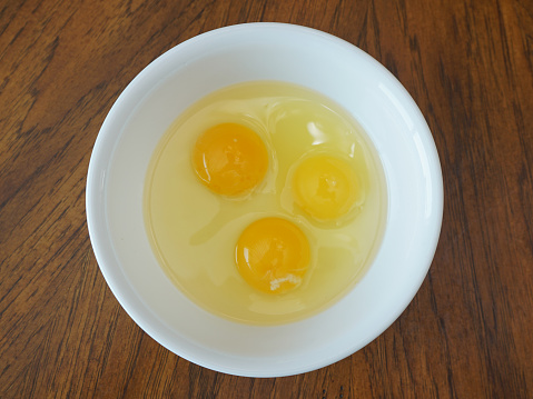 eggs in a white plate