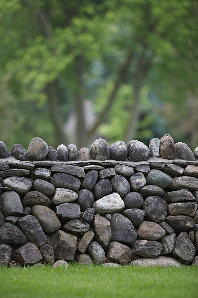 Natural Stone Wall stock photo