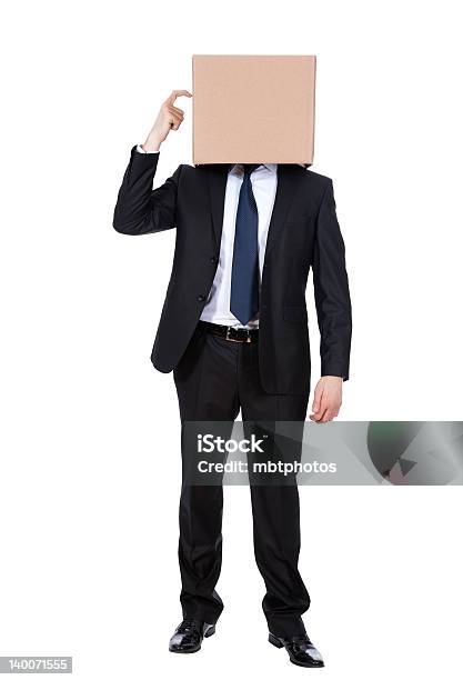 Thinking Box Head Stock Photo - Download Image Now - Adult, Adults Only, Box - Container