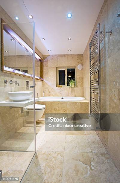 Modern Bathroom Stock Photo - Download Image Now - Apartment, Bathroom, Bathtub