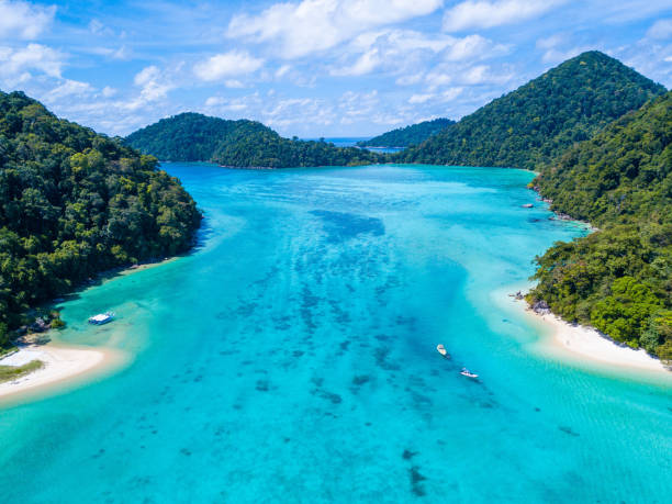 aerial view of Surin island Phang-nag aerial view of Surin island Phang-nag,Surin island phang nga province stock pictures, royalty-free photos & images