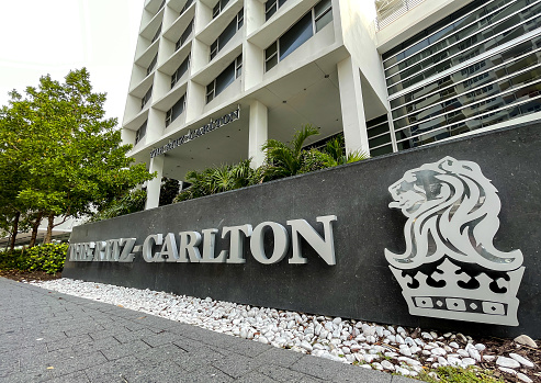 Ritz Carlton hotel in Miami Beach.