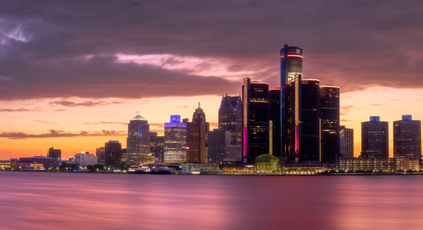 istock Detroit, Michigan - Skyline at Dusk 1400724976