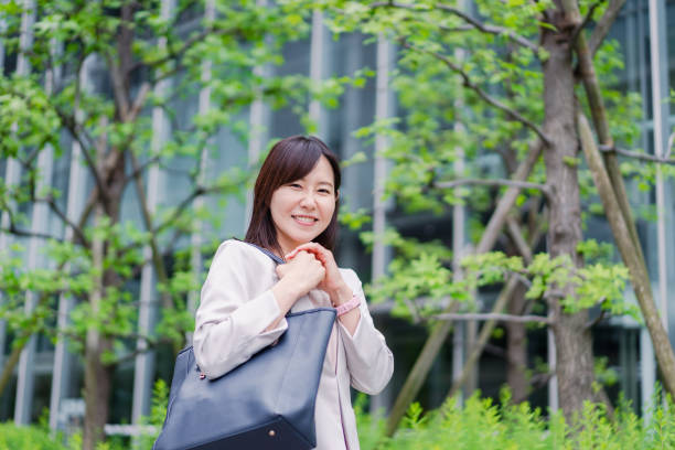 istock Young businesswoman going to office 1400727599
